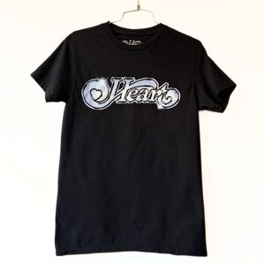 Heart 2025 Royal Flush Tour T-shirt Black Size S